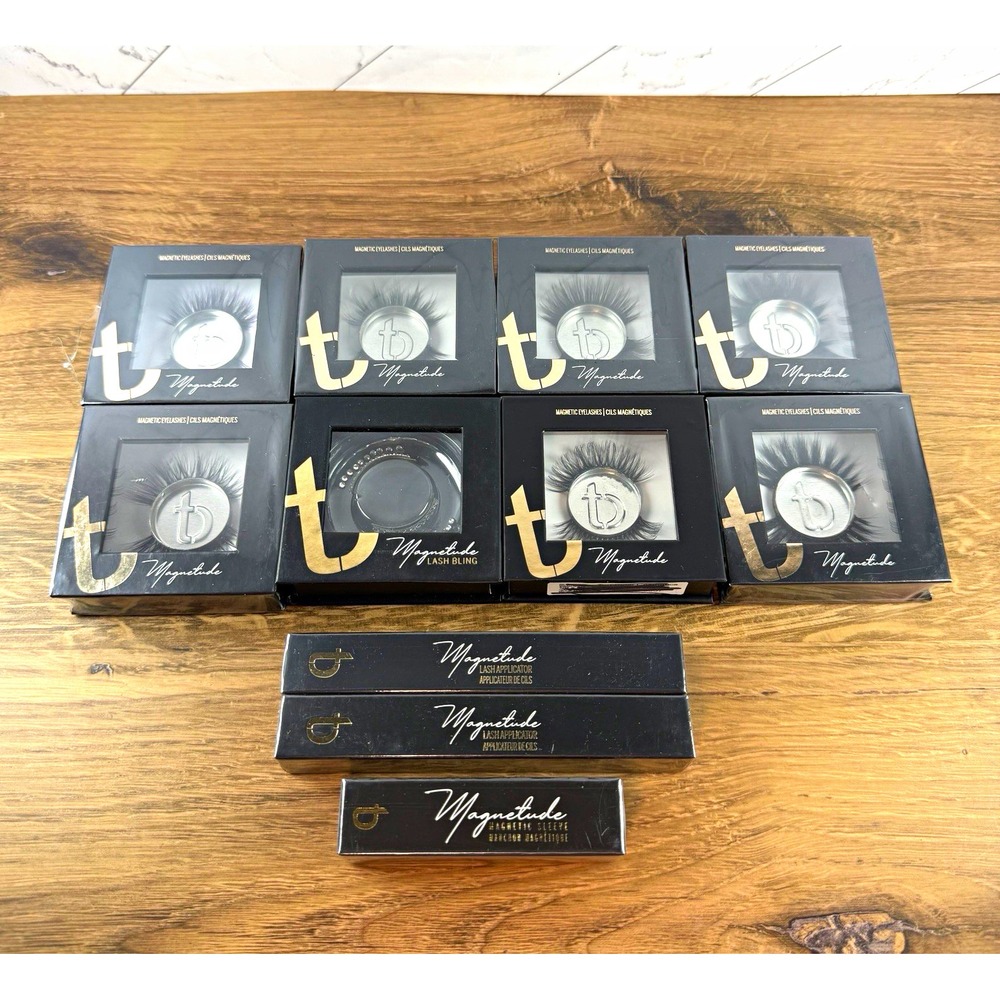 Tori Belle Magnetude Magnetic Eyelashes Black Reusable Full Volume Lot 8 Styles